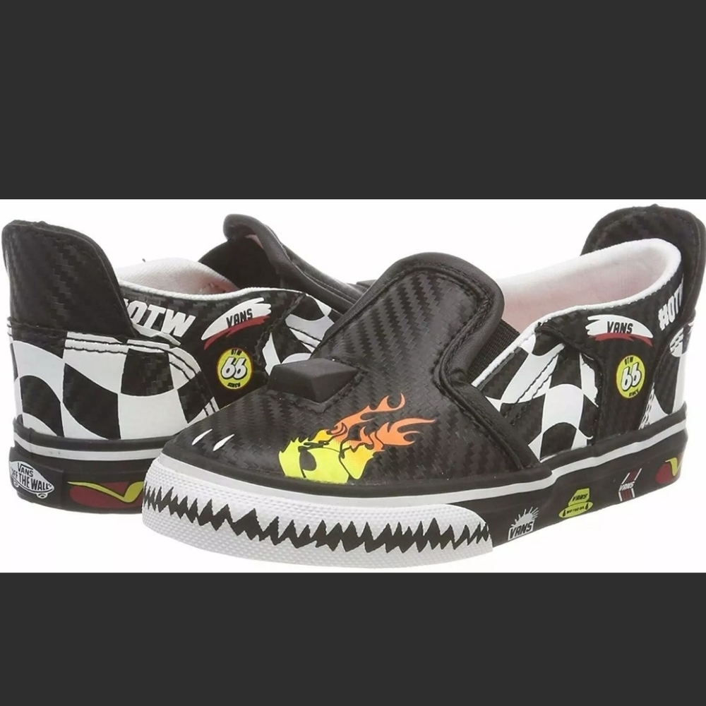 New Vans Racer slip-on toddler 4.5 Black